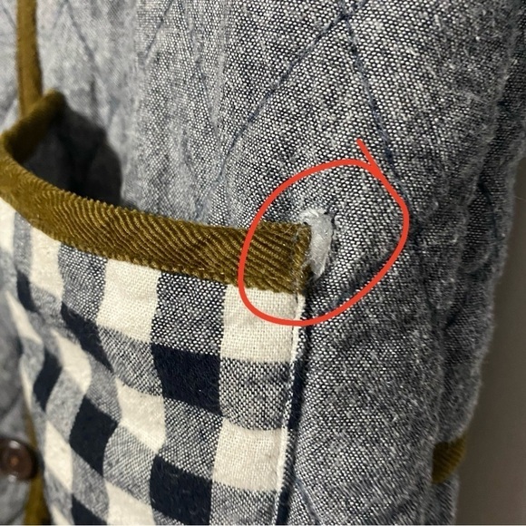 Women’s Thick Reversible Quilt Plaid patchwork cottagecore Jacket Coat -FS - Picture 6 of 11